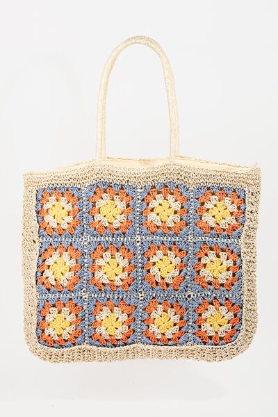 Fame Flower Braided Tote Bag | Stylish and Versatile