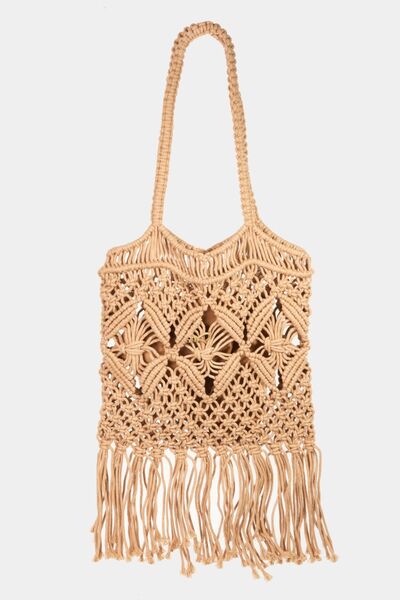 Fame Woven Handbag with Tassel - Perfect for Any Occasion